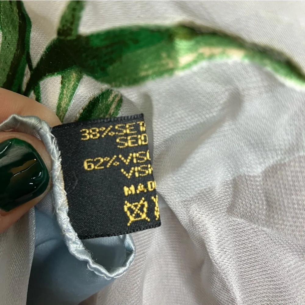 Vintage Silk Blend Italian Scarf